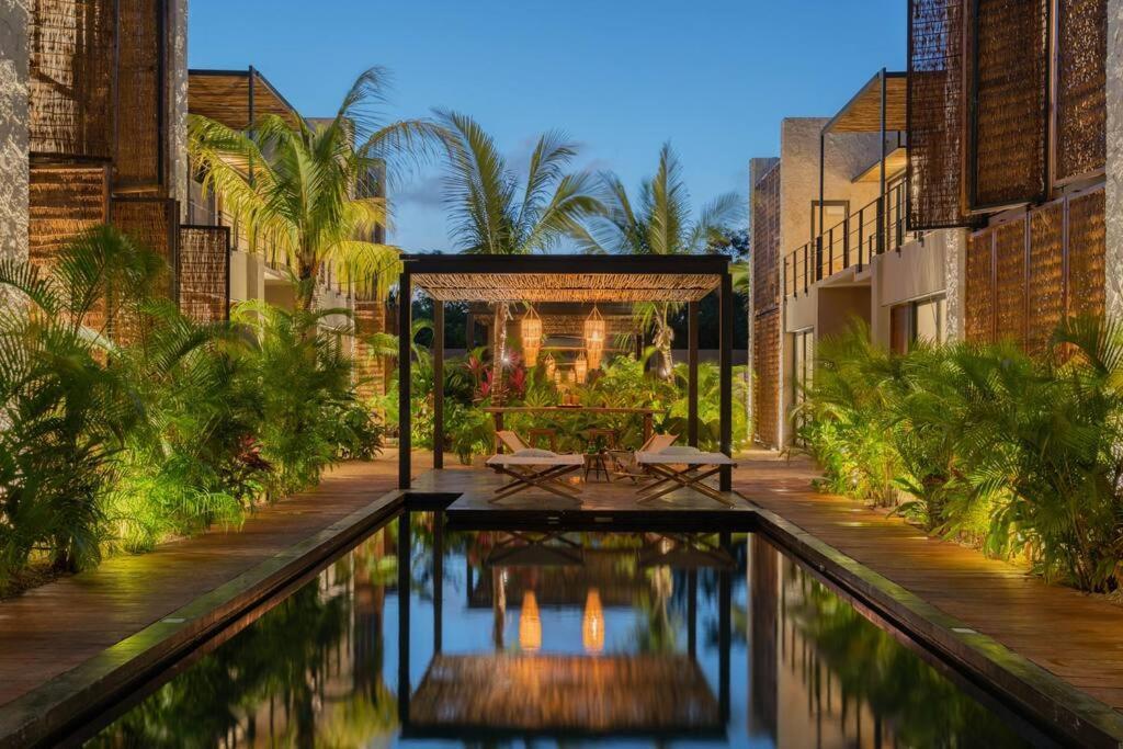 Apartmán Departamento Boho Chic, Alberca Privada , Centrico Tulum Exteriér fotografie
