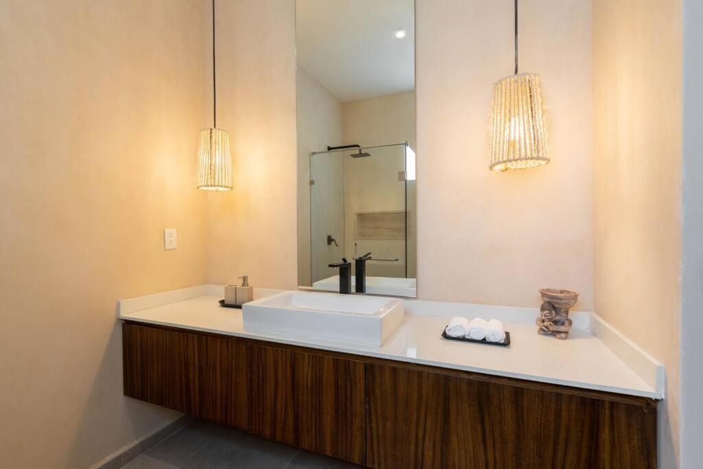 Apartmán Departamento Boho Chic, Alberca Privada , Centrico Tulum Exteriér fotografie